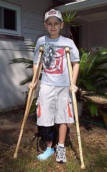 Billy on his way to get his blood counts checked ( 3-13-03 )